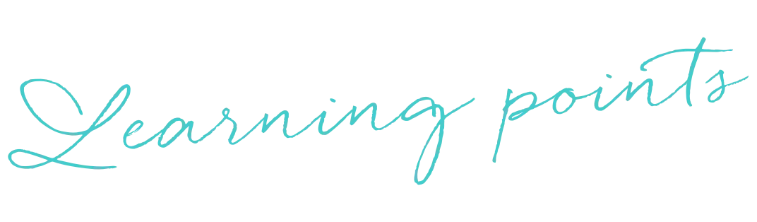 Learning points